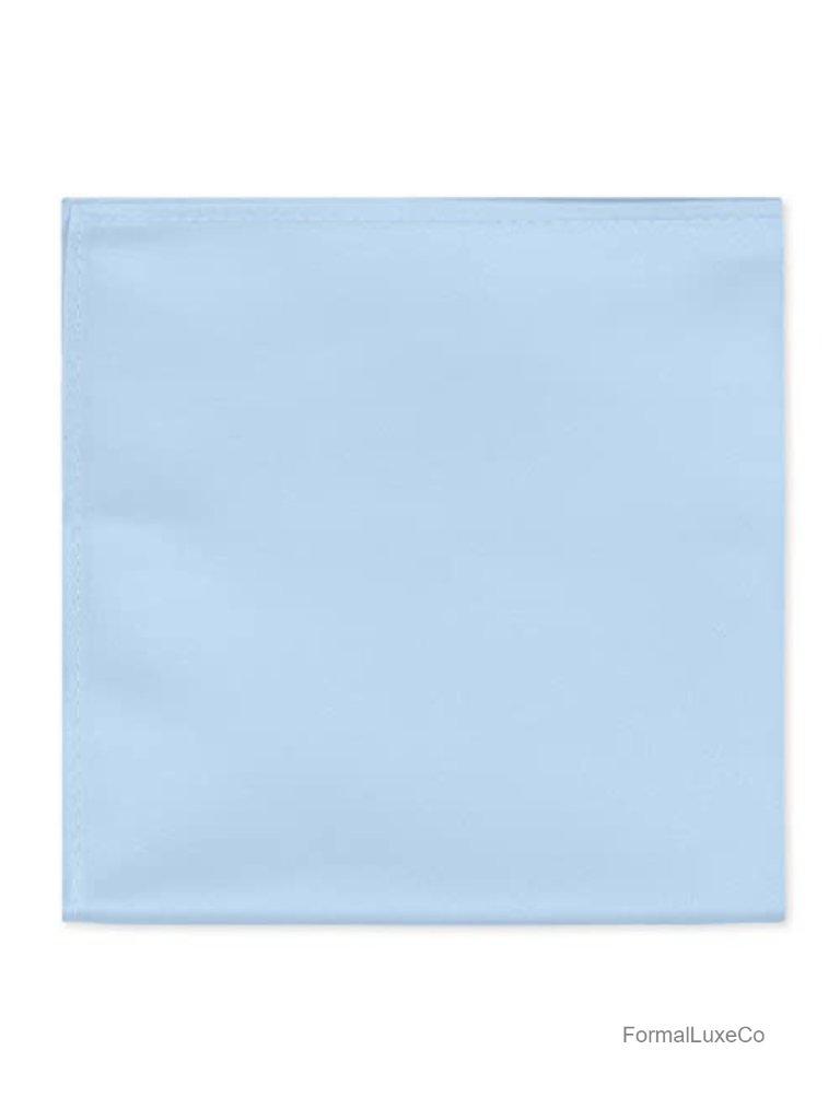 Mens Microfiber Pocket Square Solid Handkerchief 12x12
